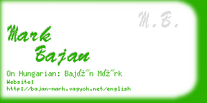 mark bajan business card